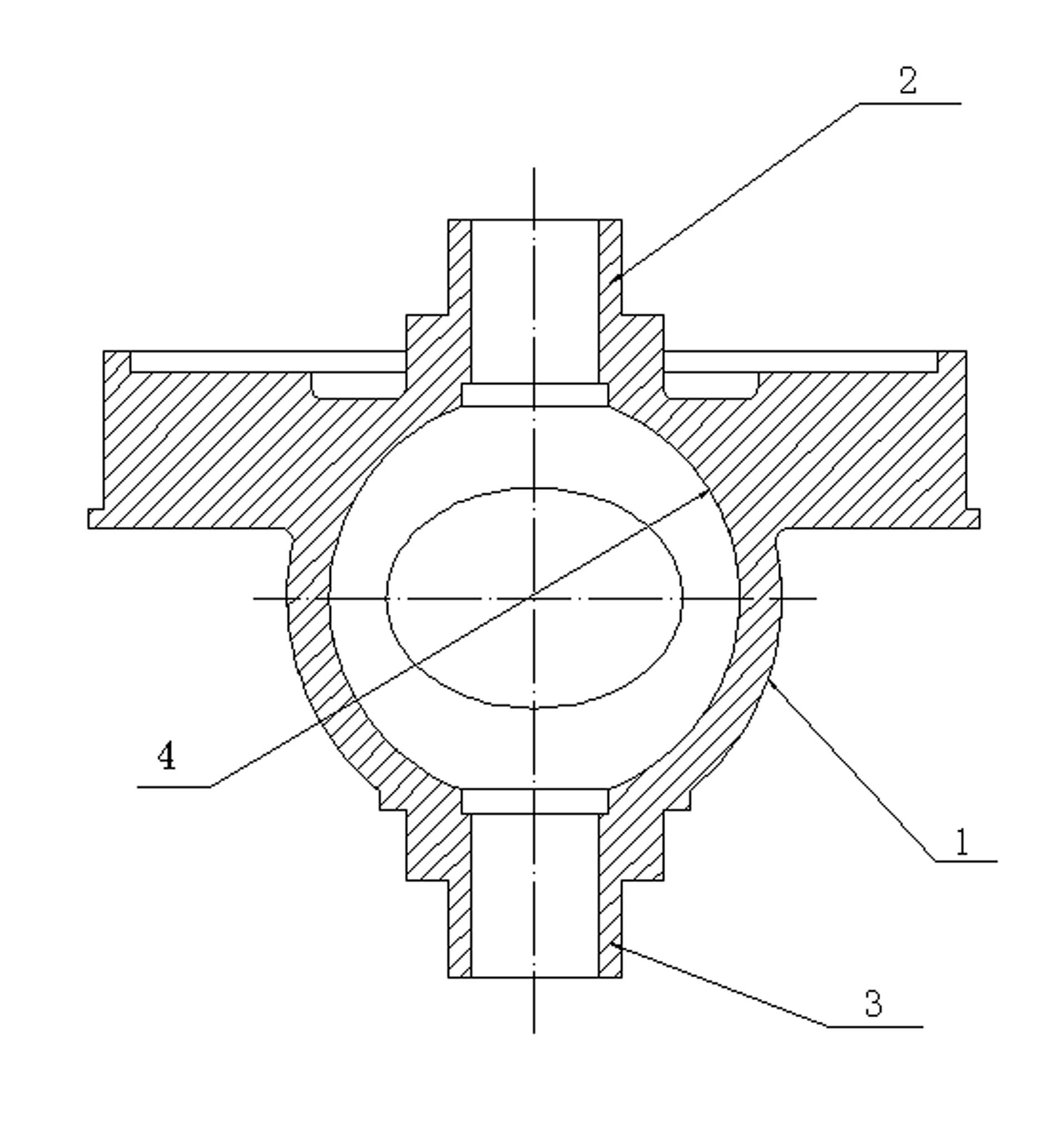 Method for machining car differential shell