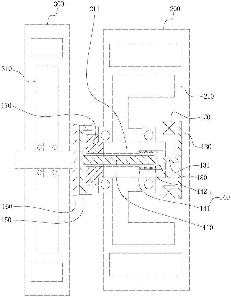 A hybrid power system of electromagnetic tooth clutch and dual motors