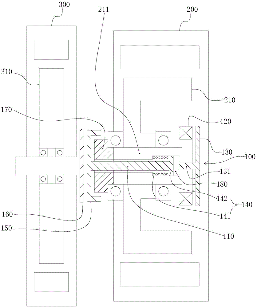 A hybrid power system of electromagnetic tooth clutch and dual motors