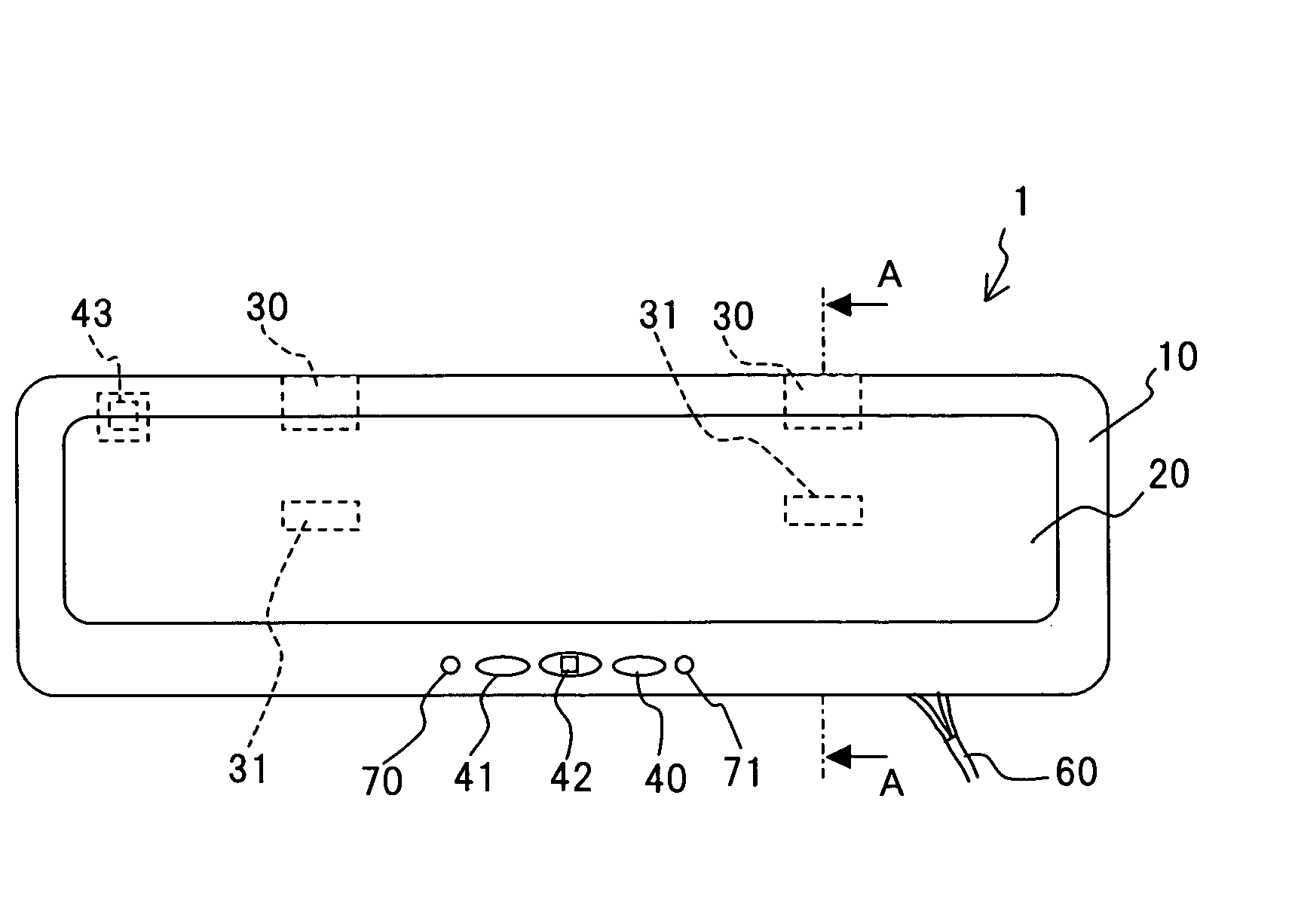 Antiglare mirror apparatus in a vehicle compartment