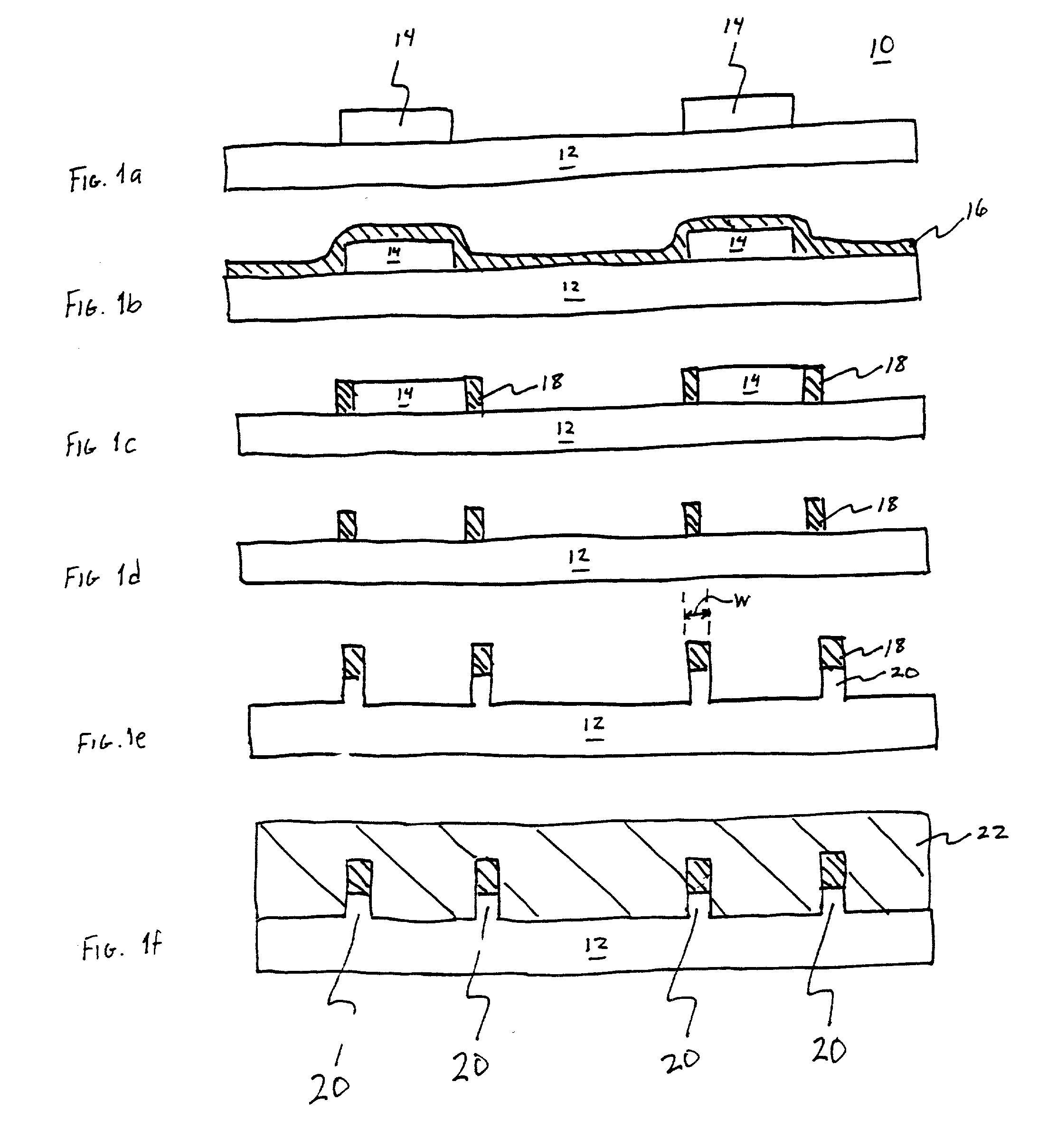 Quantum wire gate device and method of making same