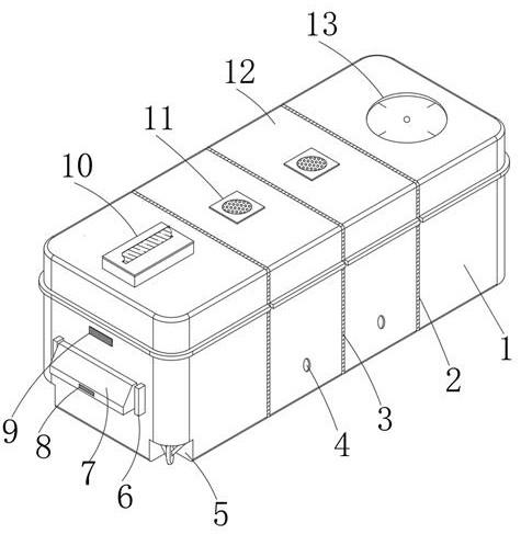 Portable field multifunctional first-aid box