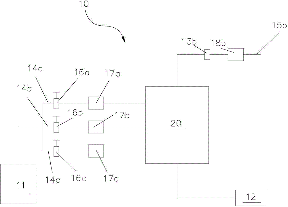 Experimental device and method for measuring combined layer permeability of multilayer combined gas recovery well