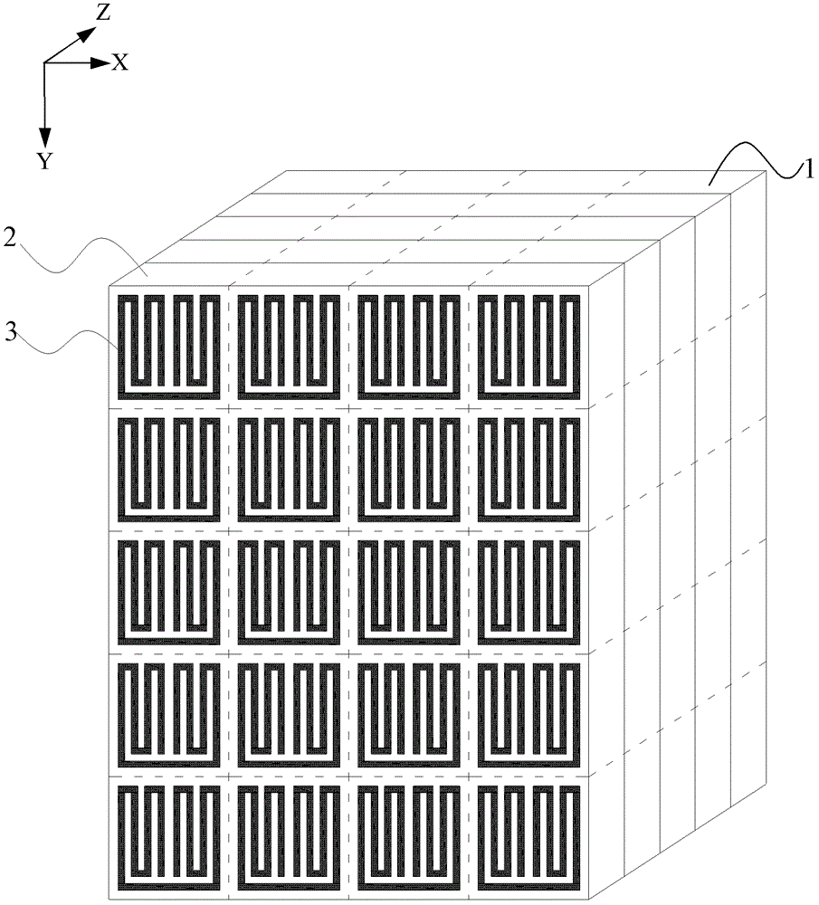 A metamaterial with negative magnetic permeability