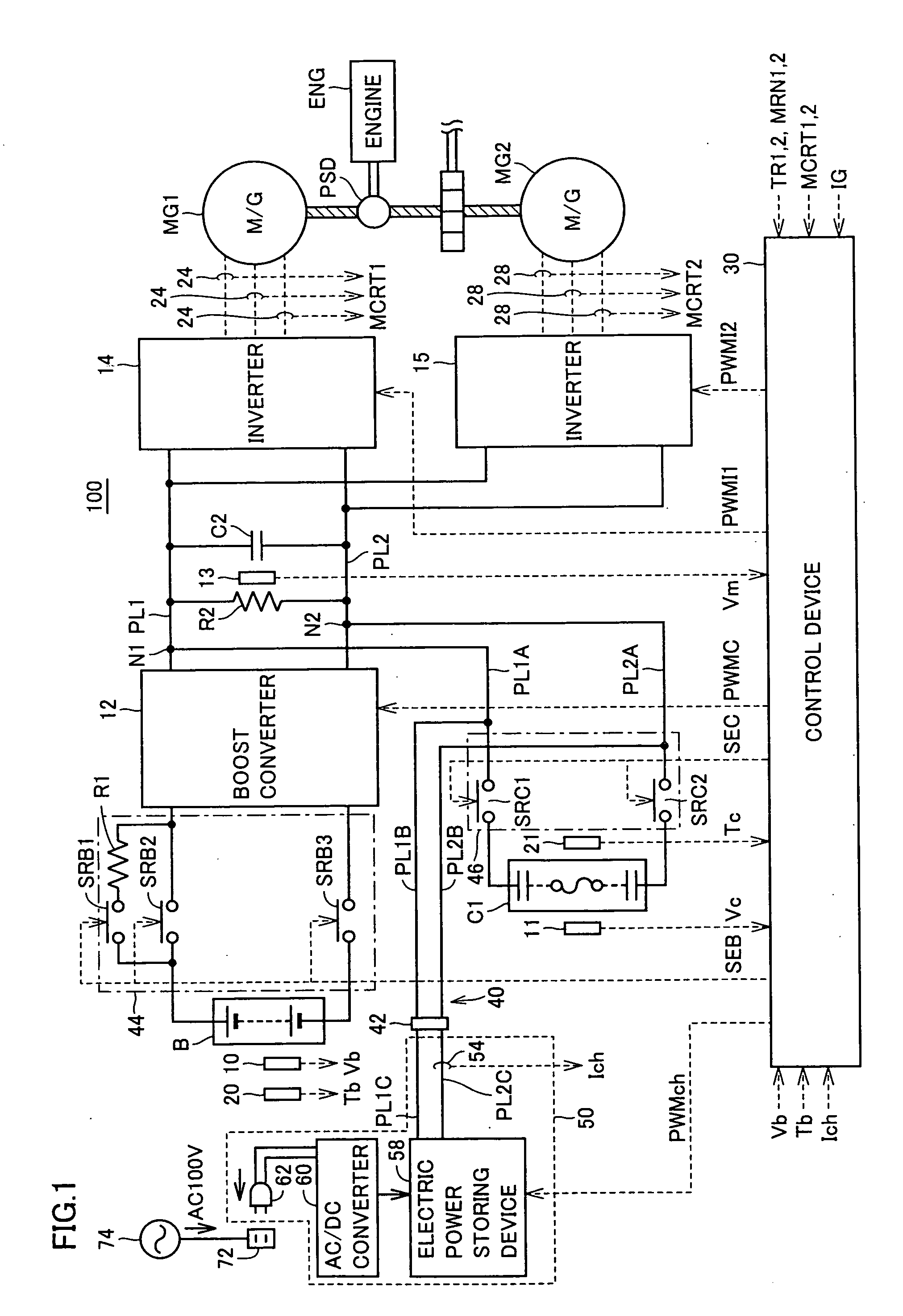 Power supply device and vehicle