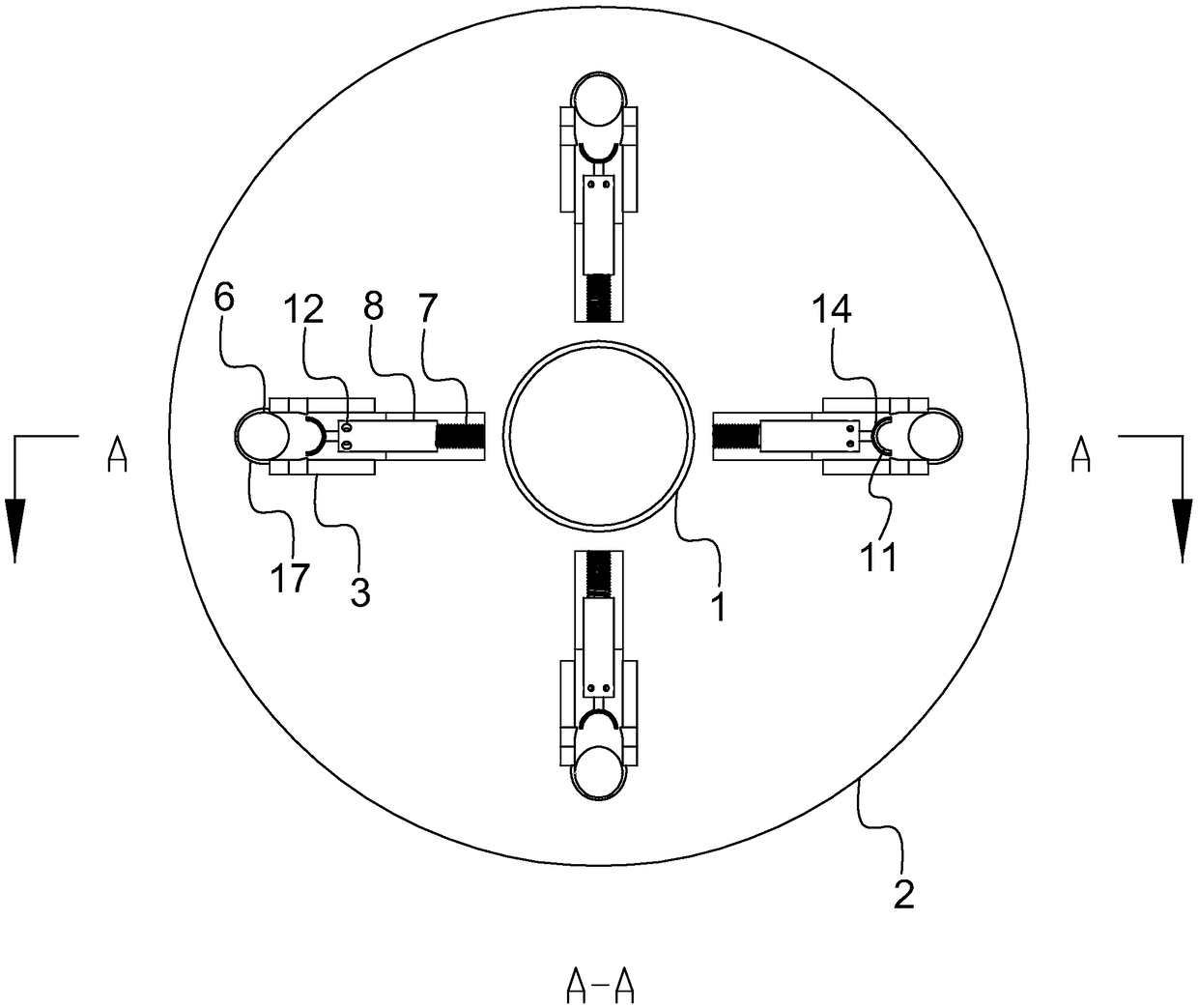 Disc-type scaffold capable of being mounted and dismounted