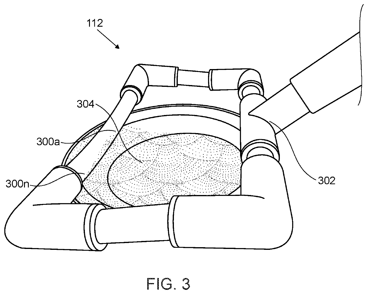 Medical chair protective barrier and gas distribution system