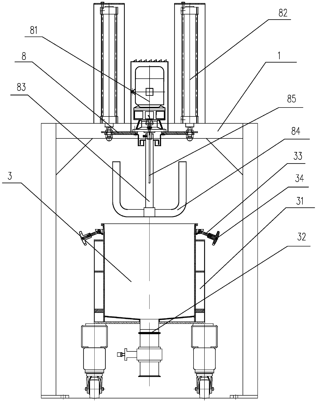 Pulp mixing device