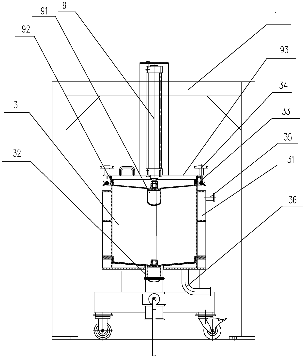 Pulp mixing device