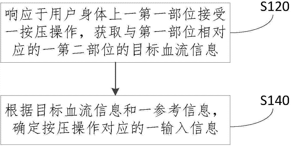 Method and device for determining input information