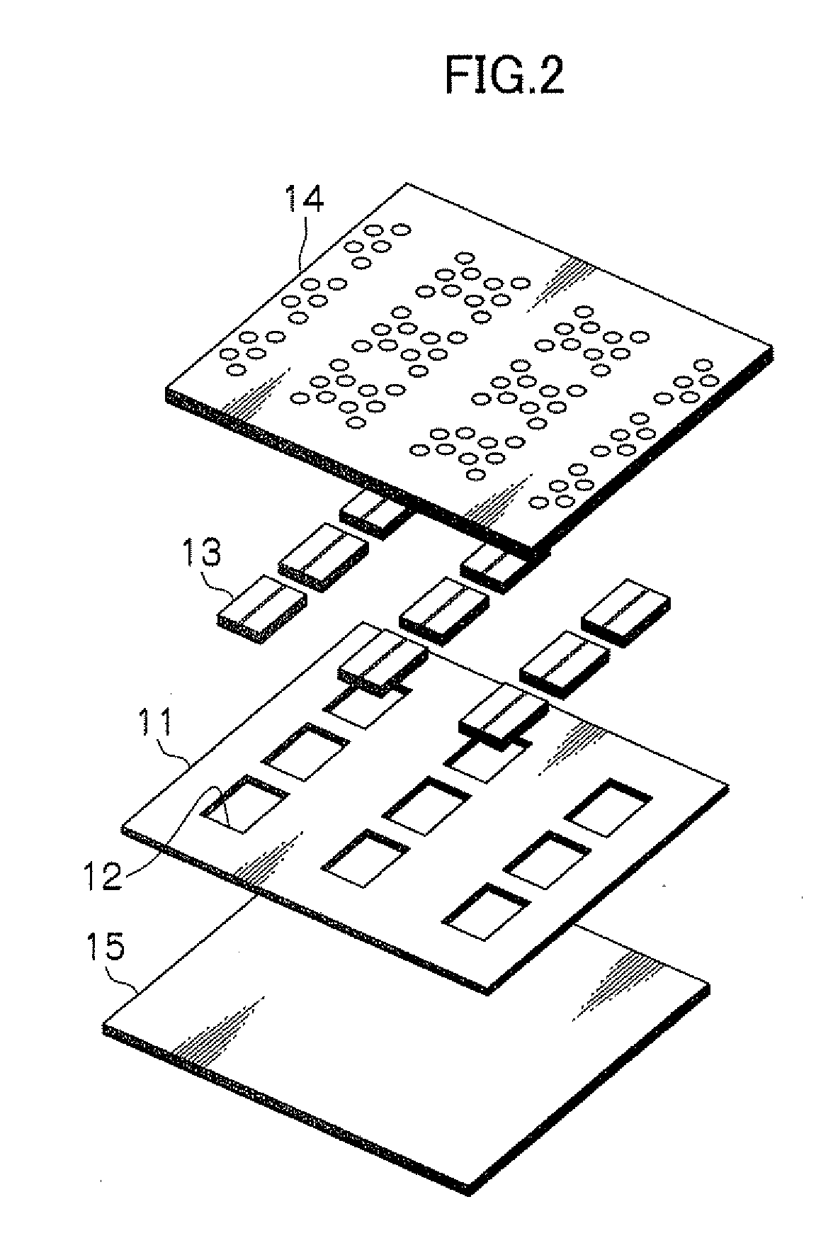 Chip stack device testing method, chip stack device rearranging unit, and chip stack device testing apparatus