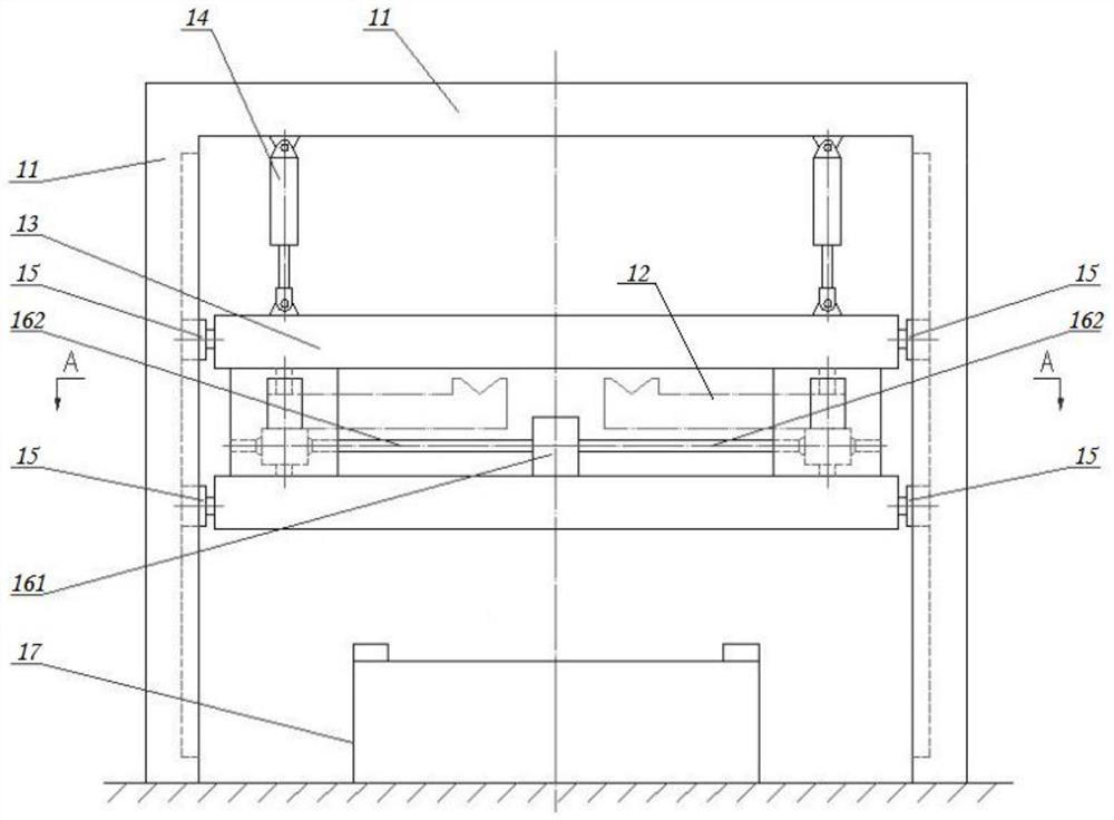 Lifting swing arm roller replacing device and roller coating unit