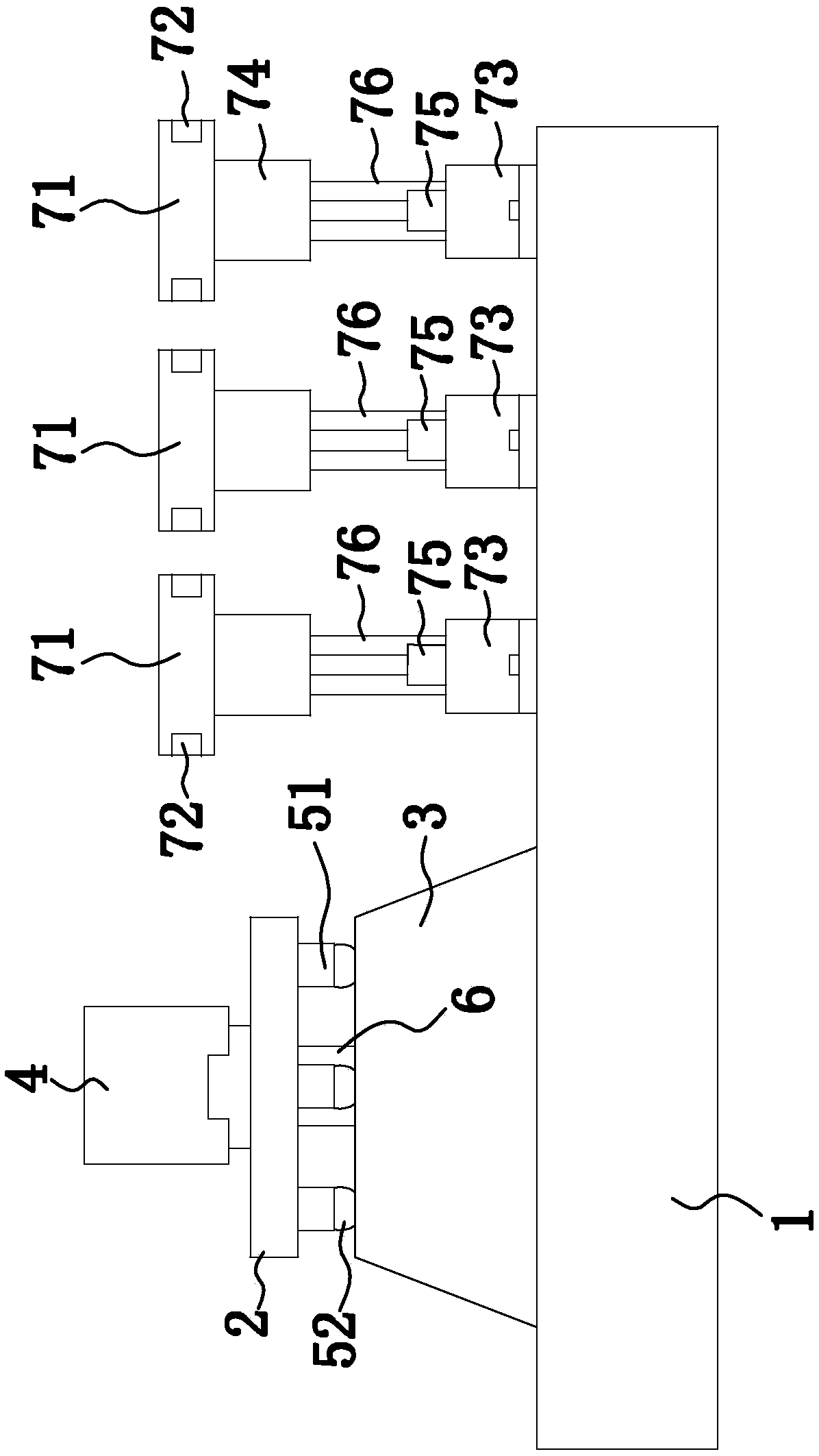 Rolled steel bar drawing mechanism