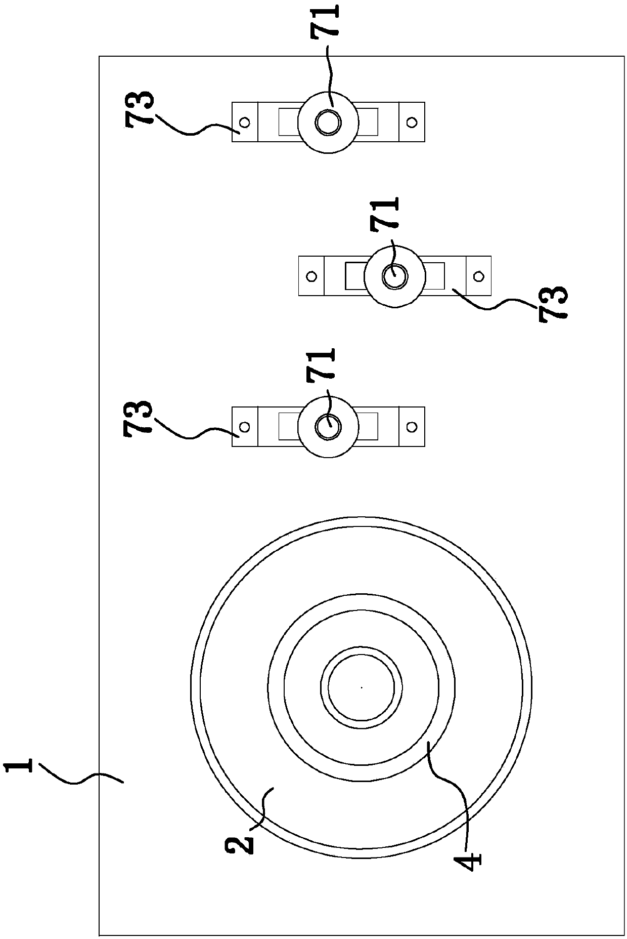 Rolled steel bar drawing mechanism