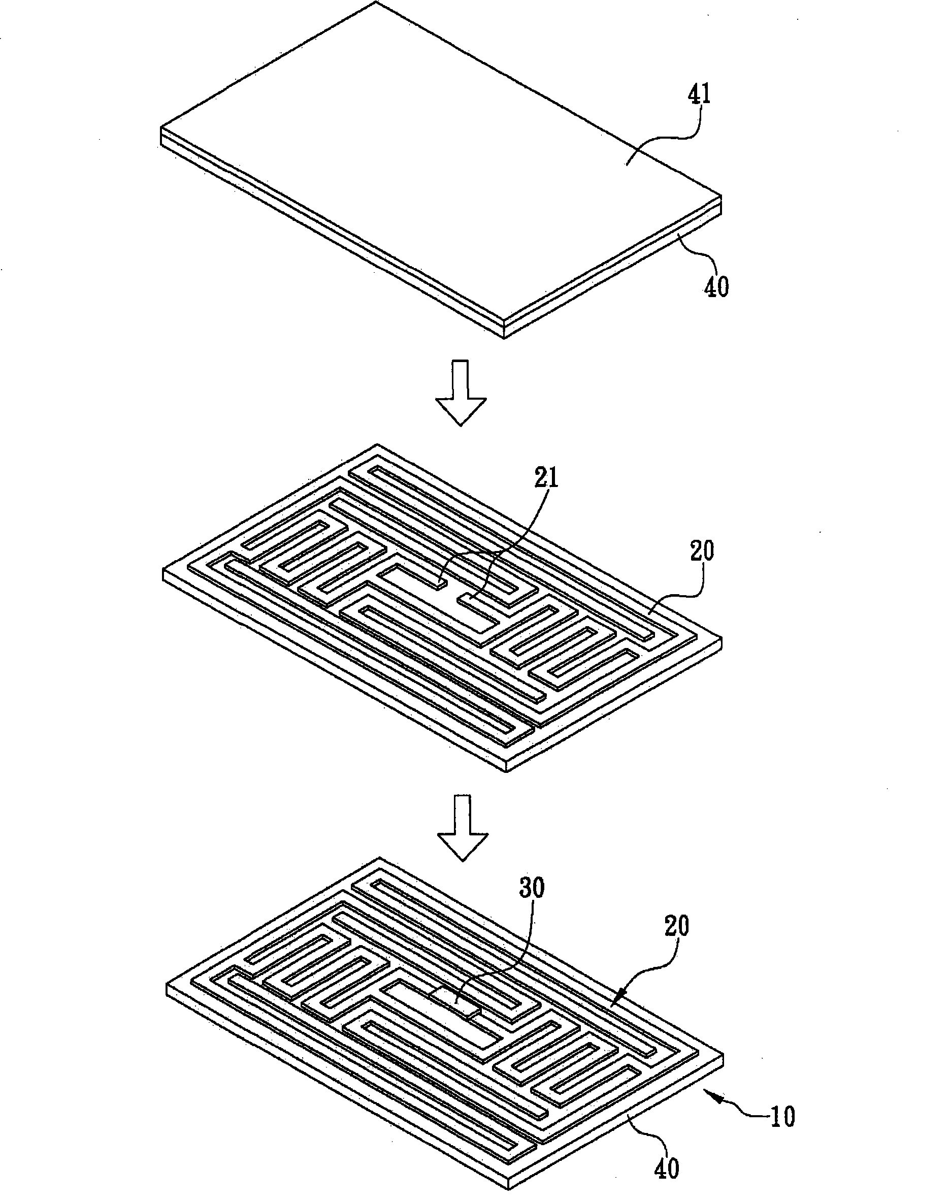 Method and apparatus for making wireless radio frequency identification tag on packing bag