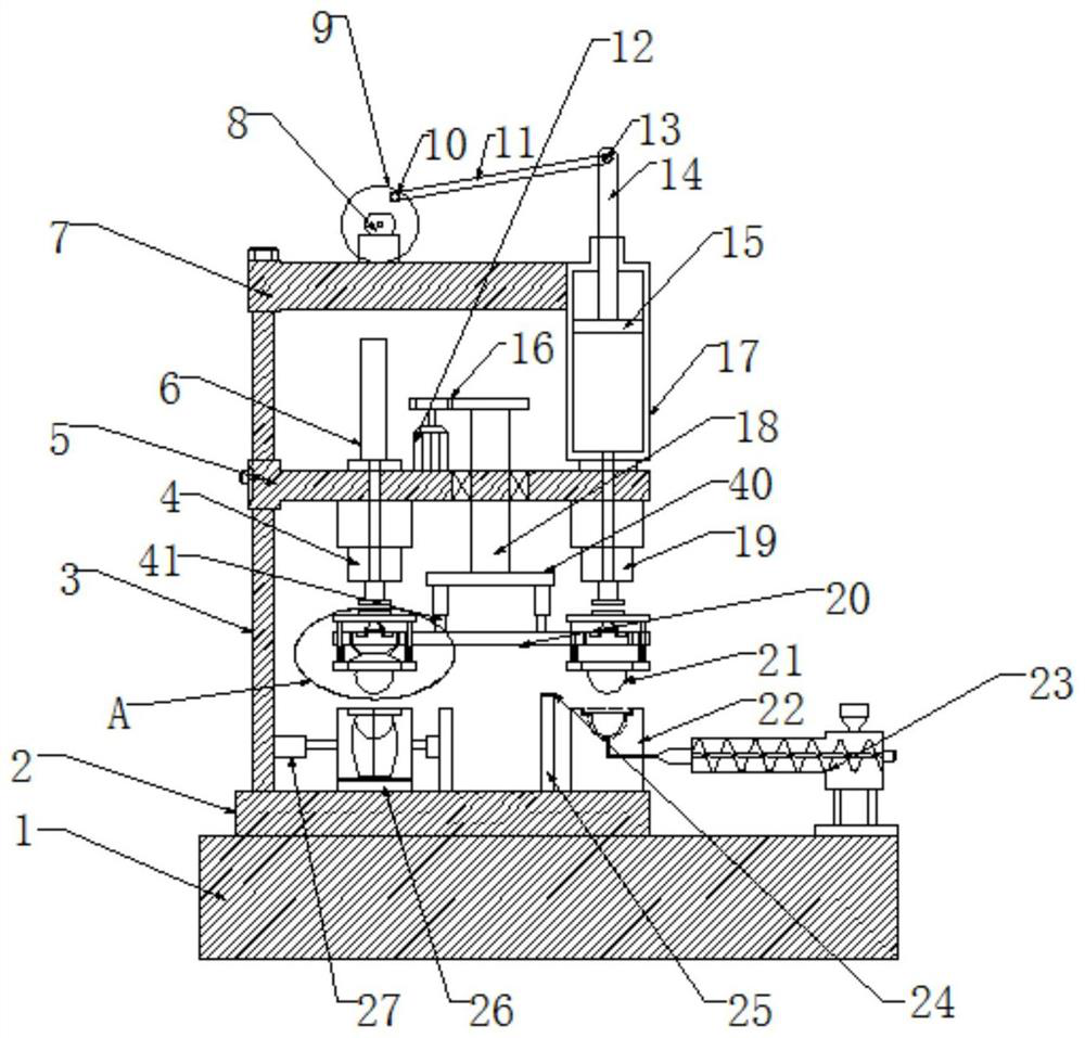 Hollow forming machine and method convenient for taking out plastic bottles for cosmetics
