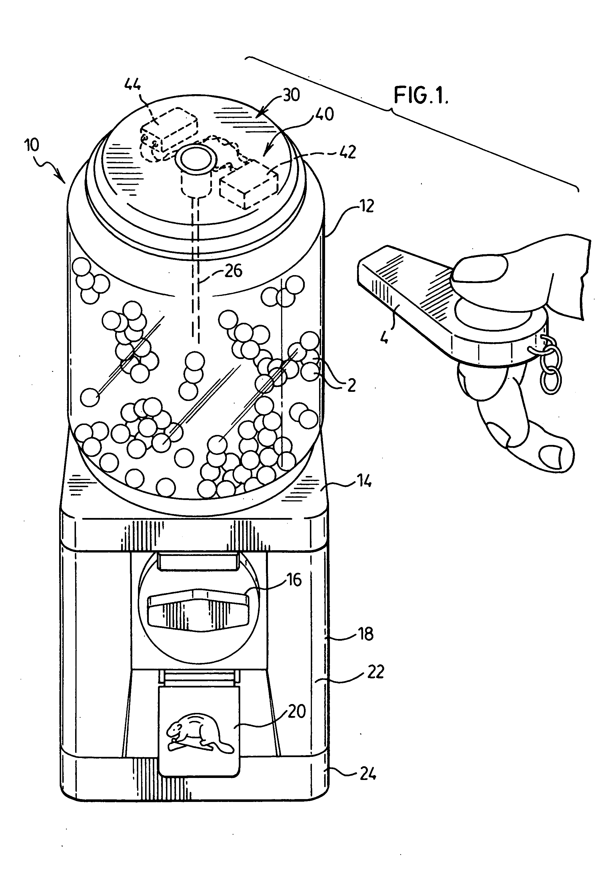 Vending machine with remote controlled lid lock