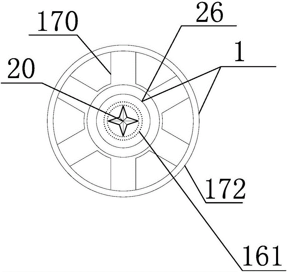 Rotary mop jet-flow cleaning and drying device with magnetic buckle connection and self-locking lifting cylinder