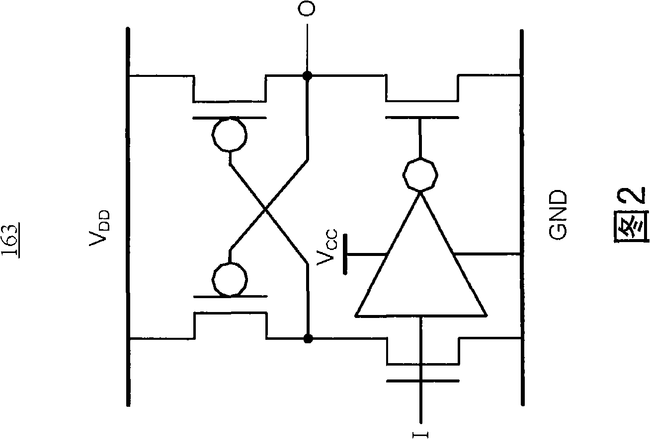Power level shift circuit