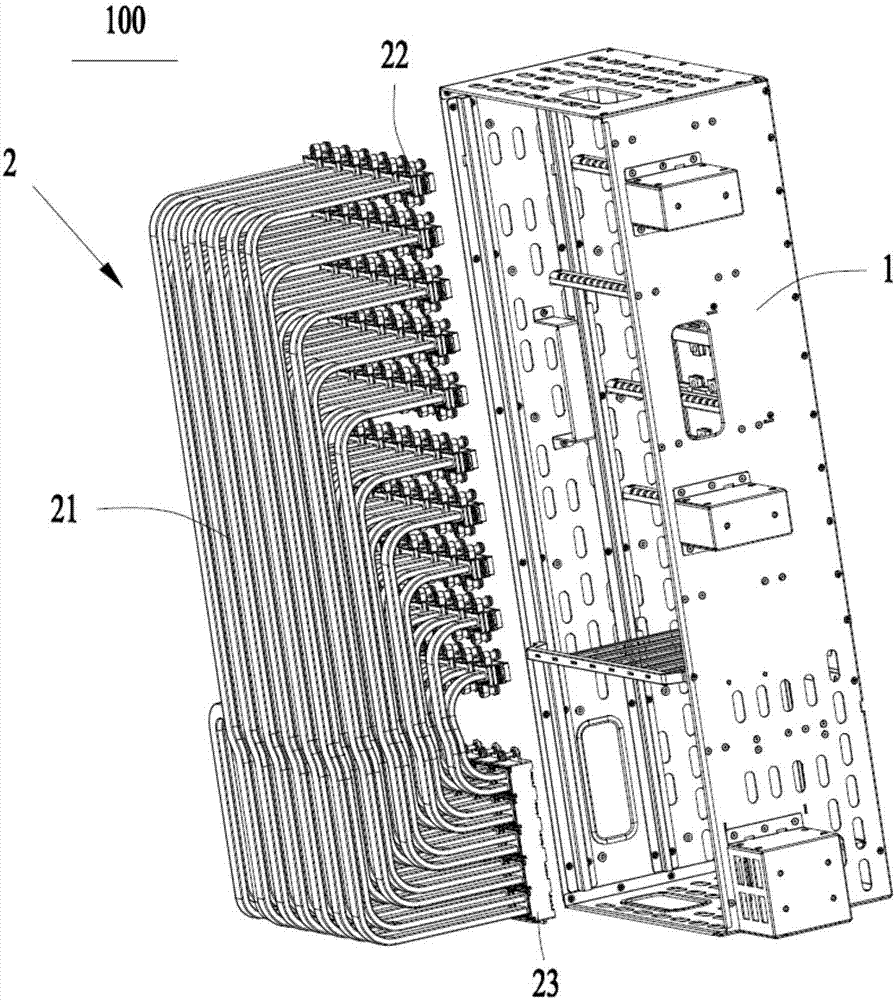 Cable back board system and communication device