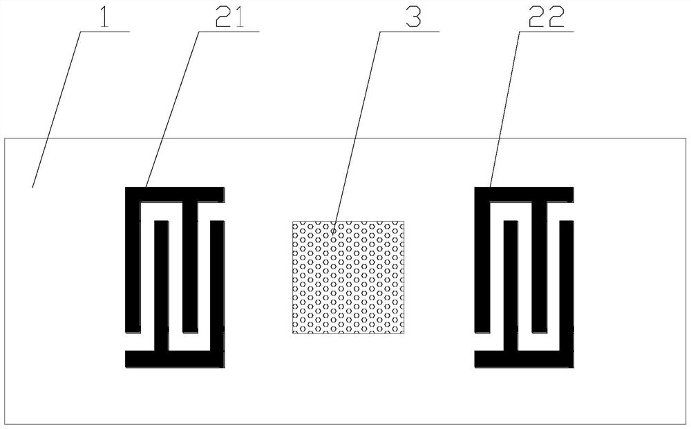 Humidity sensor and system based on surface acoustic waves