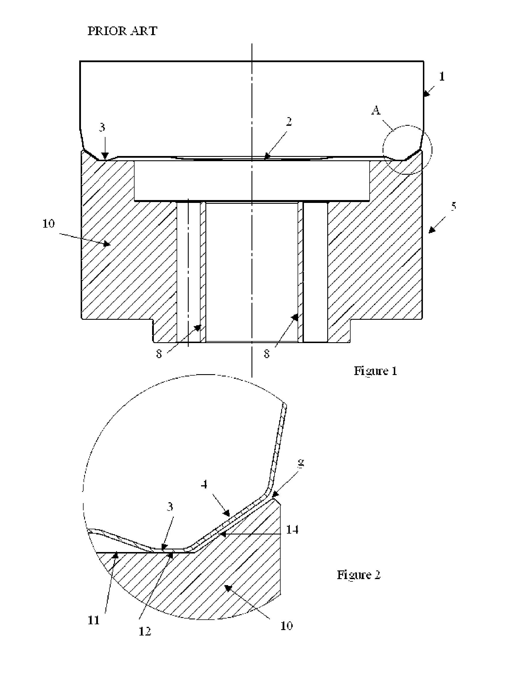 Apparatus for holding a container