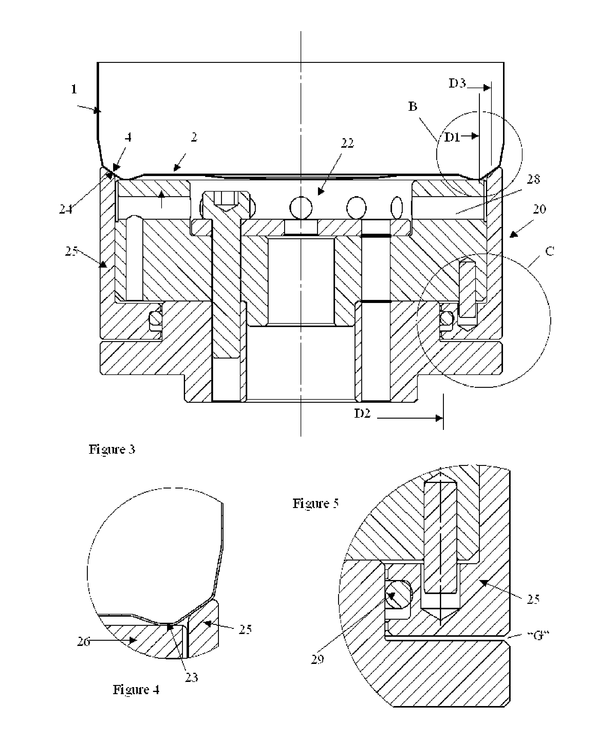 Apparatus for holding a container