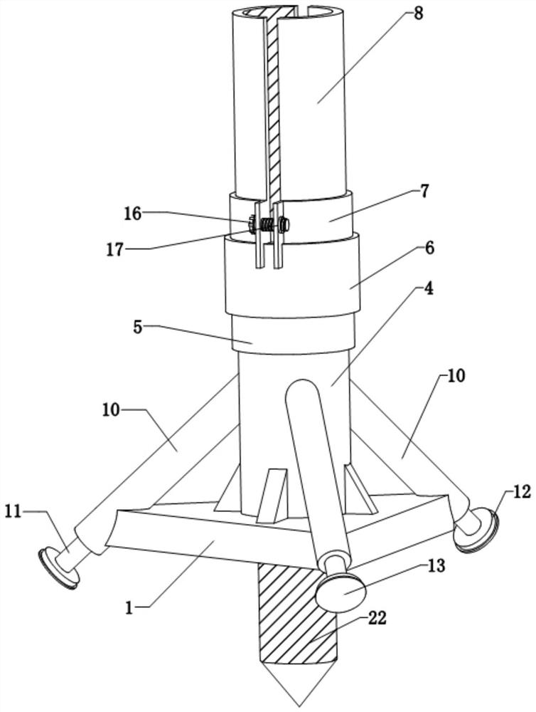 Scaffold bottom supporting device