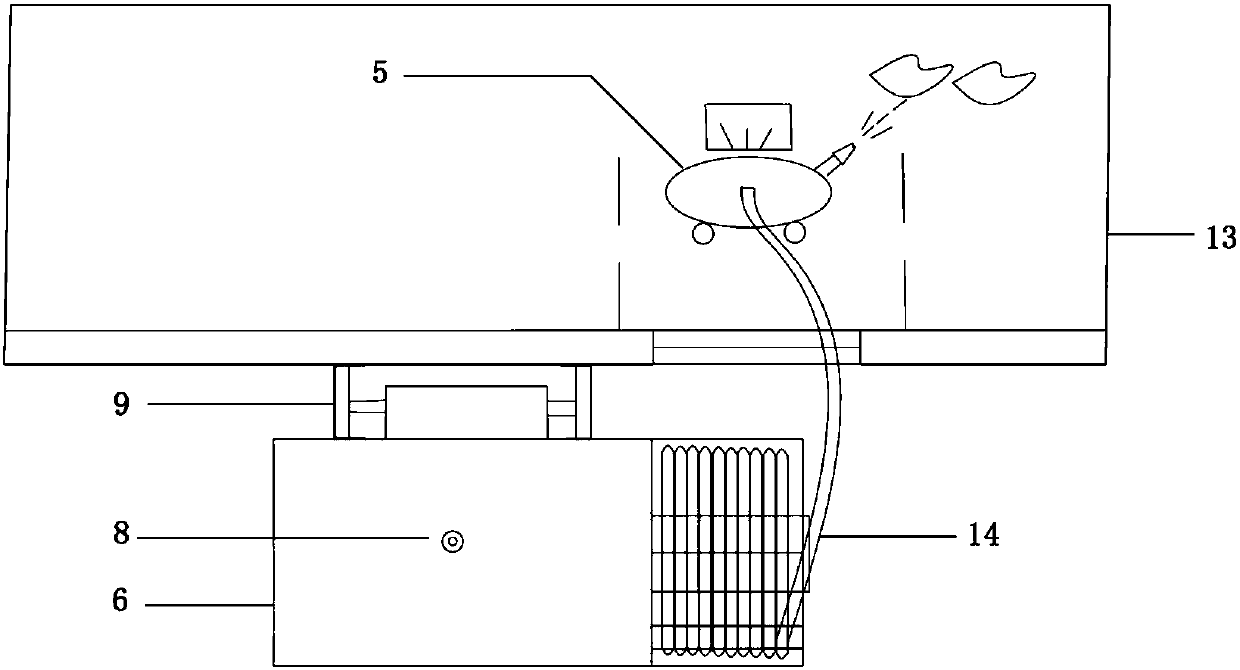 Mobile high-rise building firefighting water feeding system