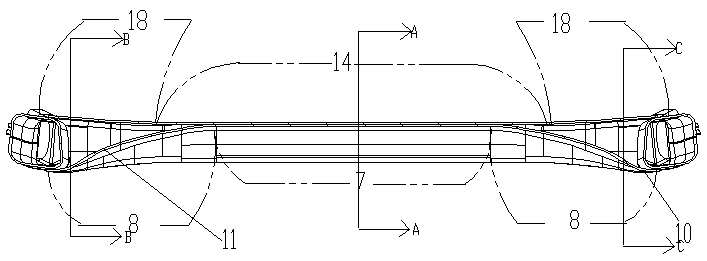 Manufacturing method for main beam capable of improving overall NVH capacity of automobile