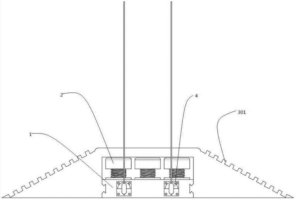 Chassis lifting device based on four-column lifter