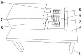 Reinforcing steel bar mechanical cutting device with scrap collecting function