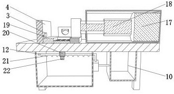 Reinforcing steel bar mechanical cutting device with scrap collecting function