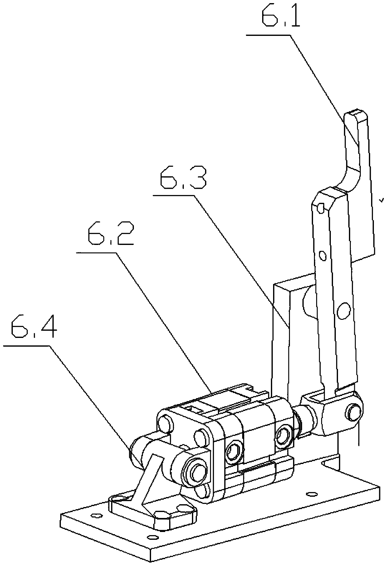 A heating wire lead rod automatic rotary welding processing platform