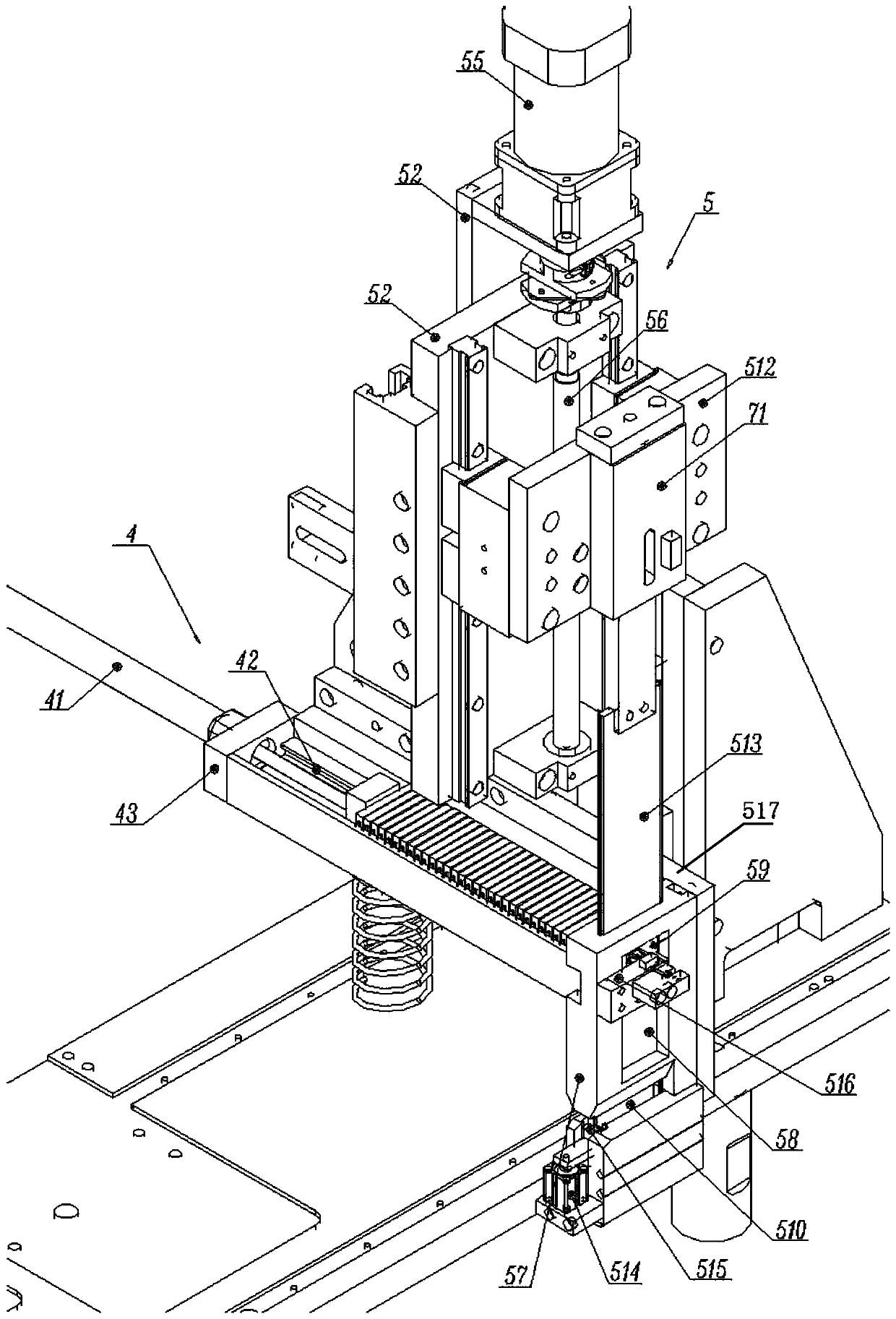 Fully automatic environment-friendly non-porous paint brush processing device