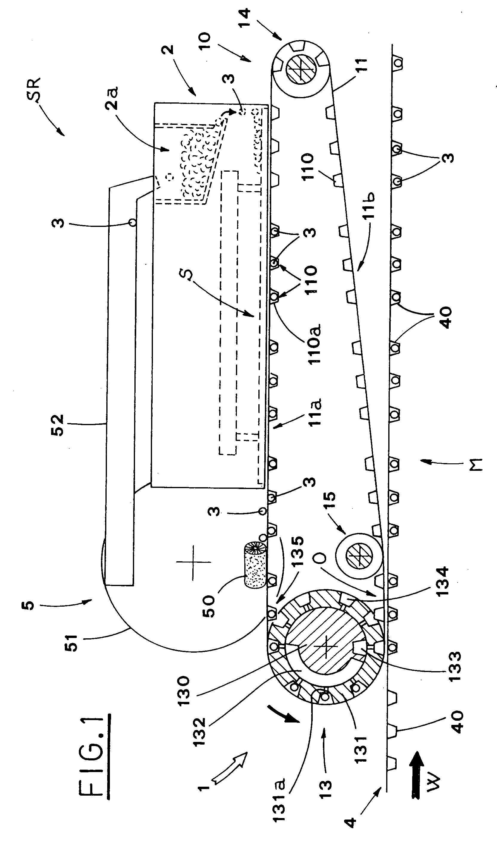 Unit for feeding products to a blistering machine