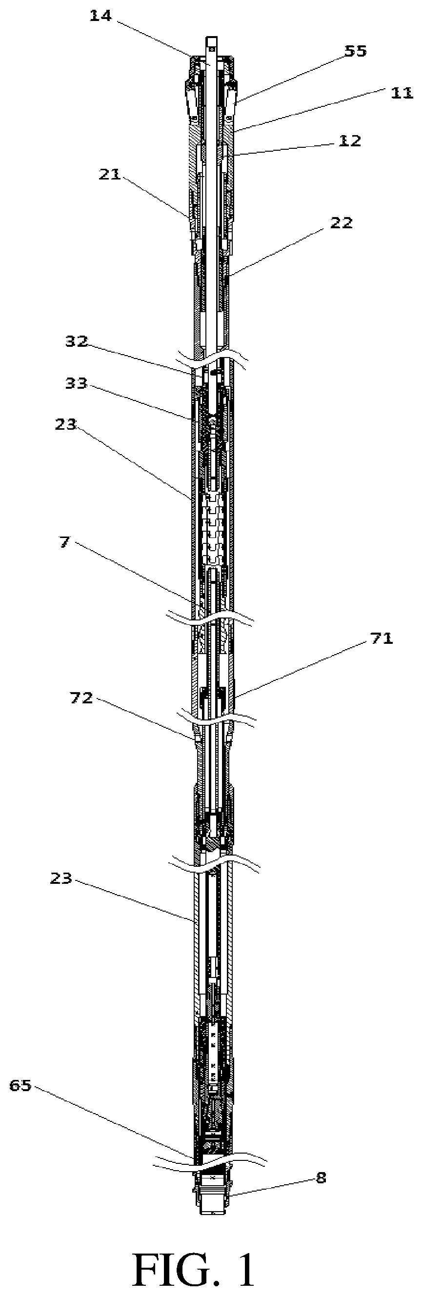 Drilling mechanism of coring drilling rig
