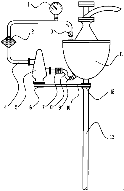 Water faucet lubricating device for well drilling