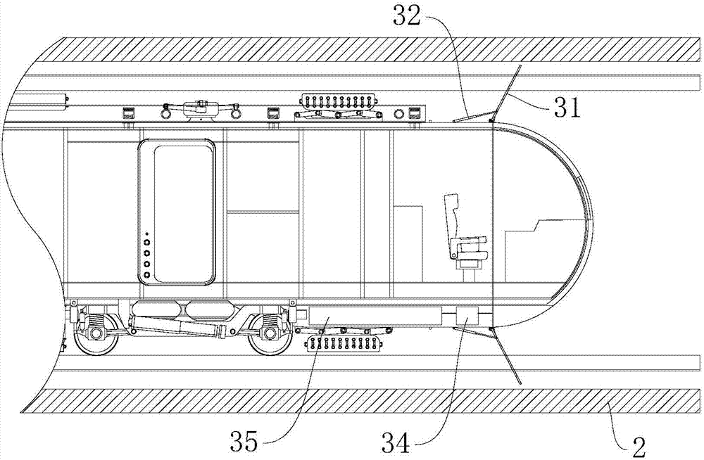 Vacuumizing device used in vacuum pipeline and vacuumizing method of vacuumizing device