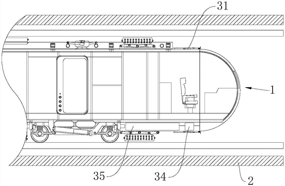 Vacuumizing device used in vacuum pipeline and vacuumizing method of vacuumizing device