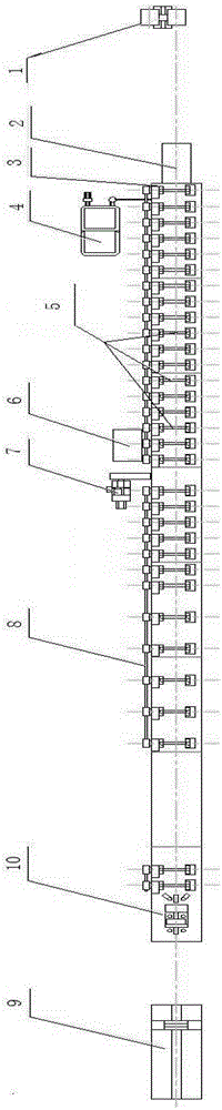 Roll forming equipment and implementation method for B-shaped profile