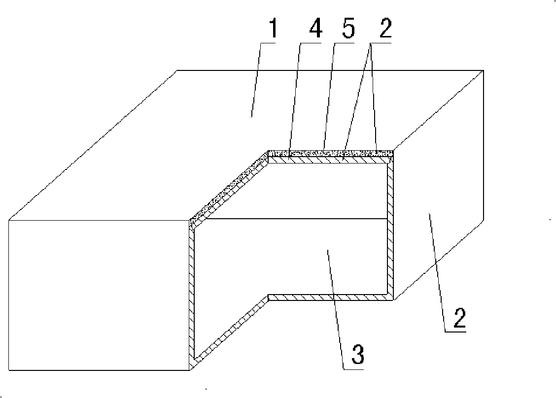 Hollow carcass for cast-in-situ concrete stuffing