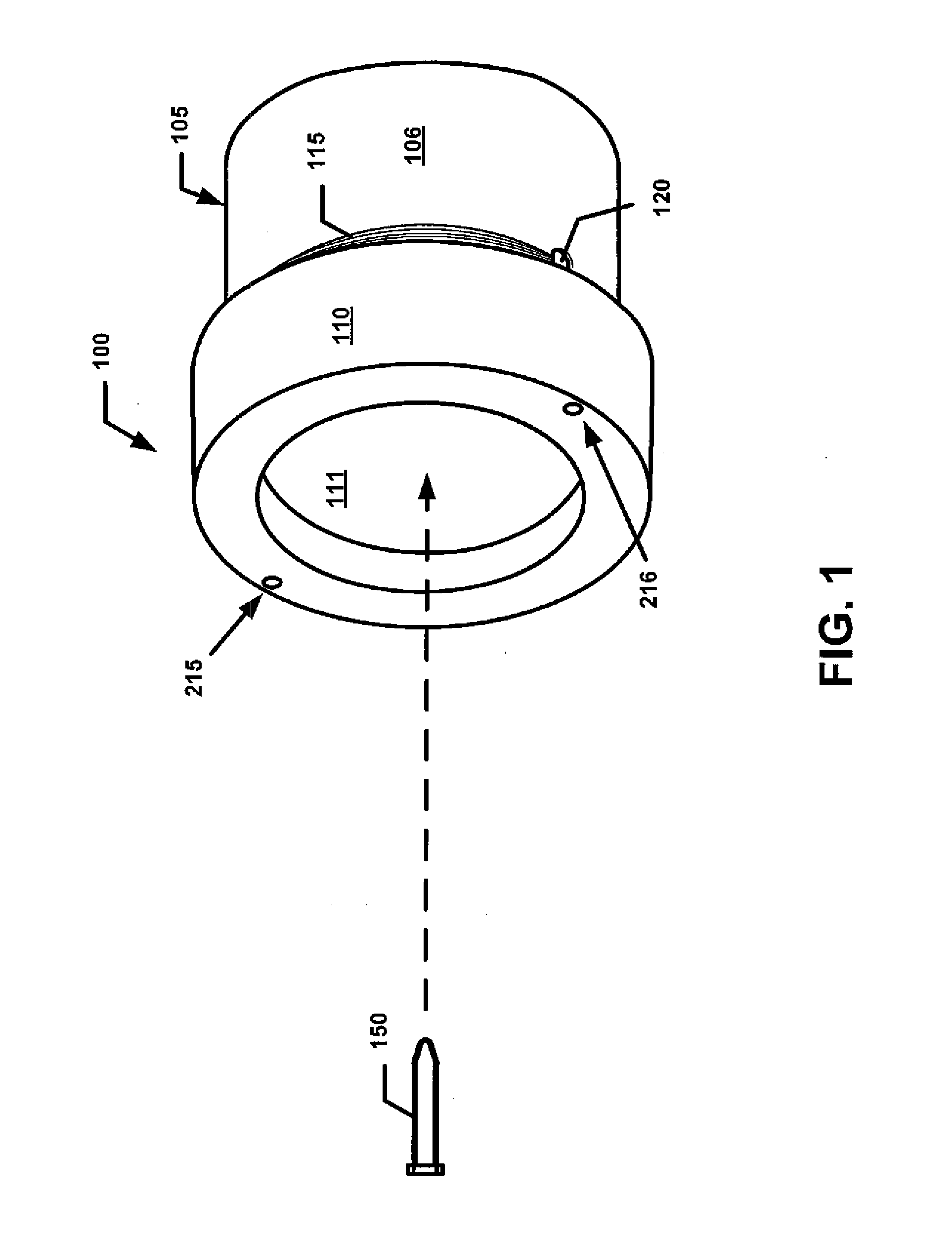 Assembly and method for standardized insensitive munitions testing