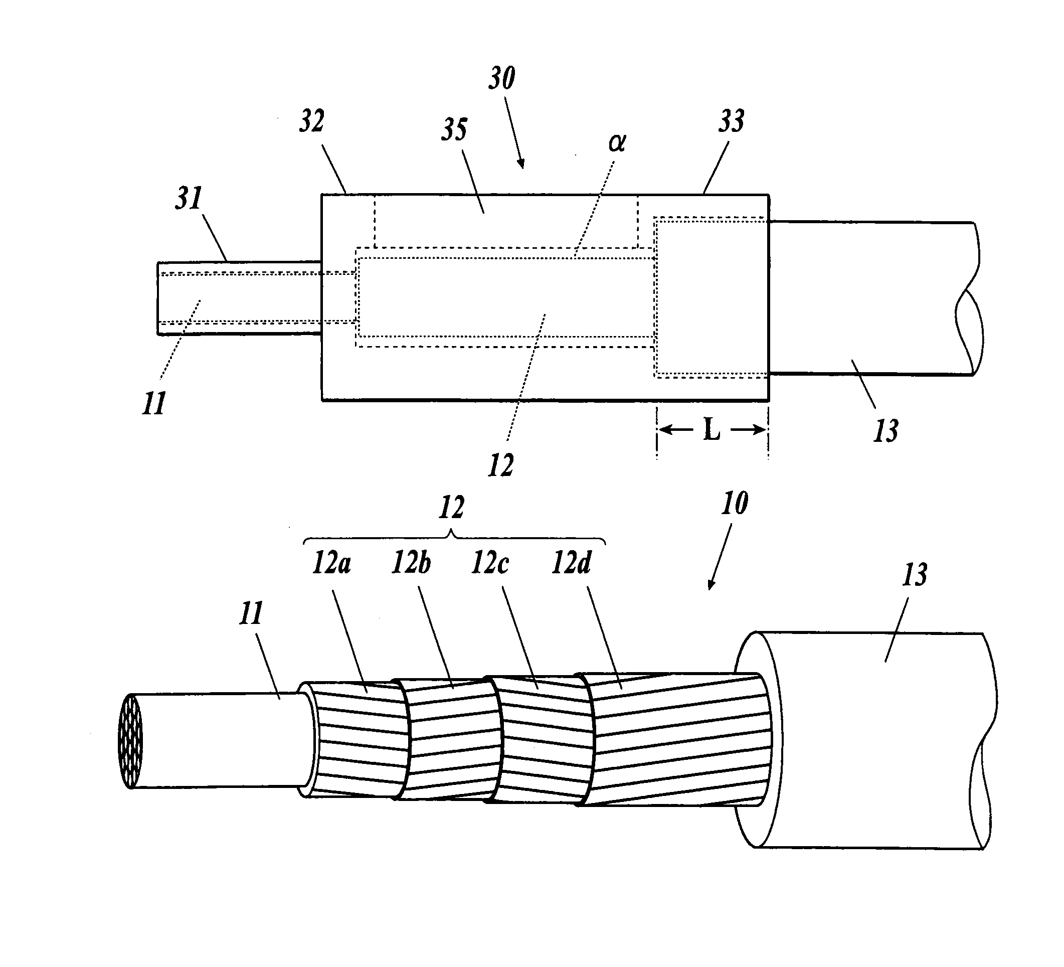 Terminal structure of superconducting cable conductor and terminal member used therein