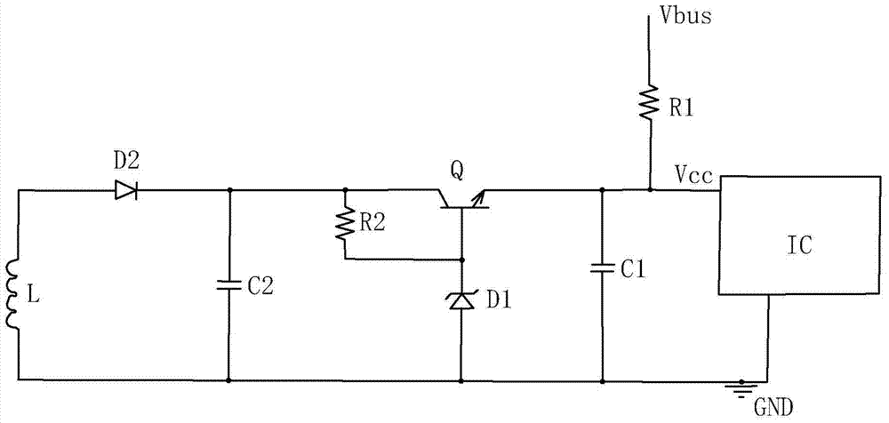 A power supply circuit for a power drive chip