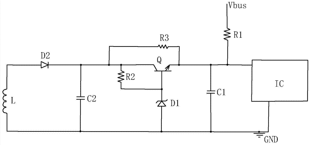 A power supply circuit for a power drive chip