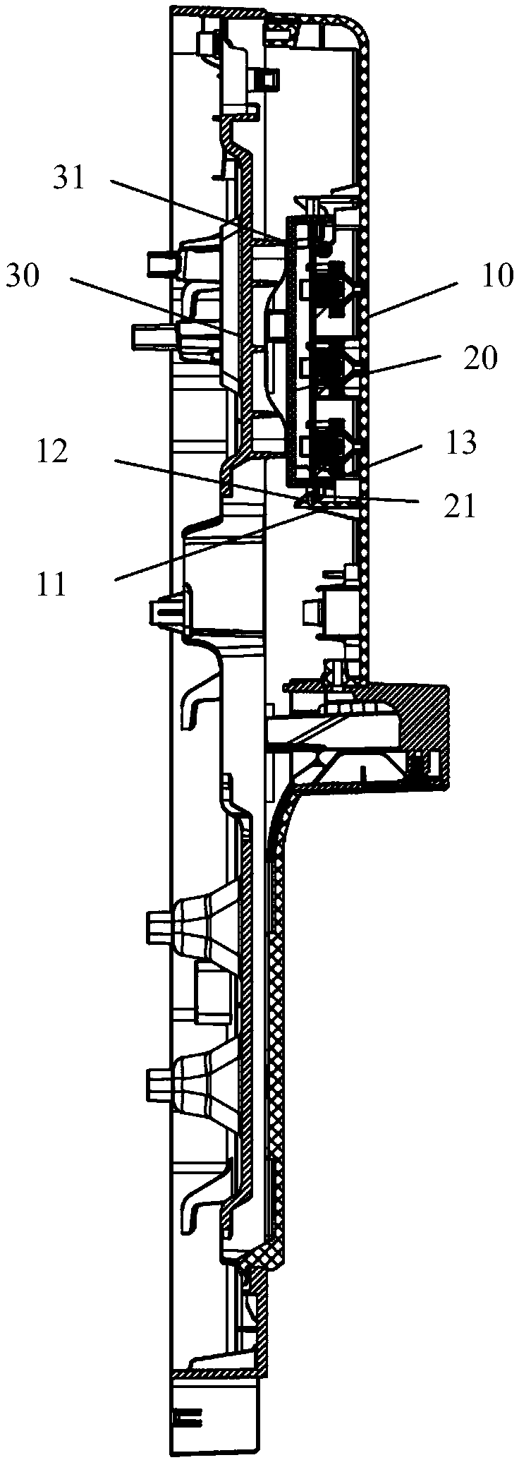 A mounting structure of an electric appliance box and an electric appliance