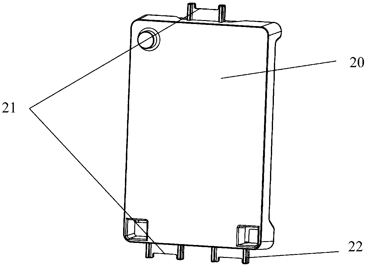 A mounting structure of an electric appliance box and an electric appliance
