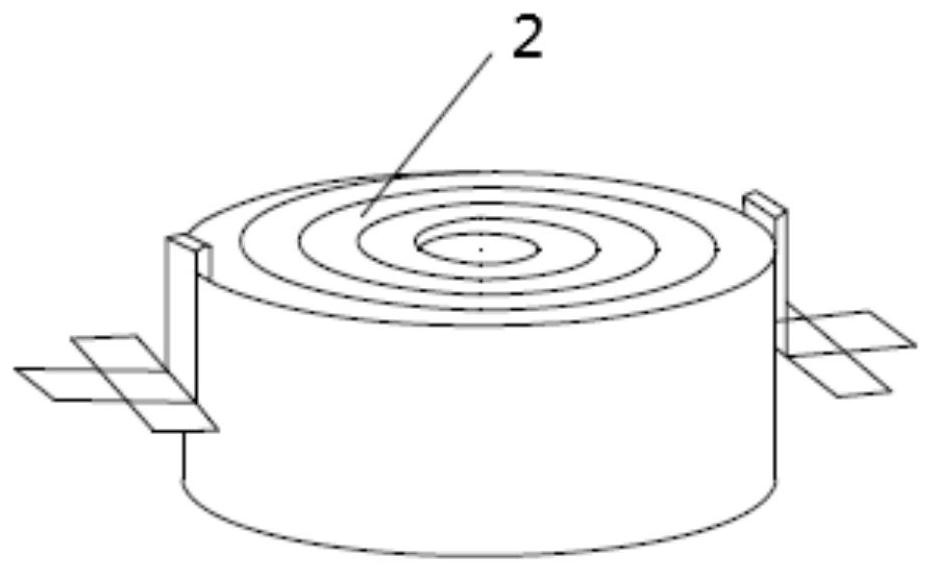 Pole piece for soft package button battery, button battery and preparation method thereof