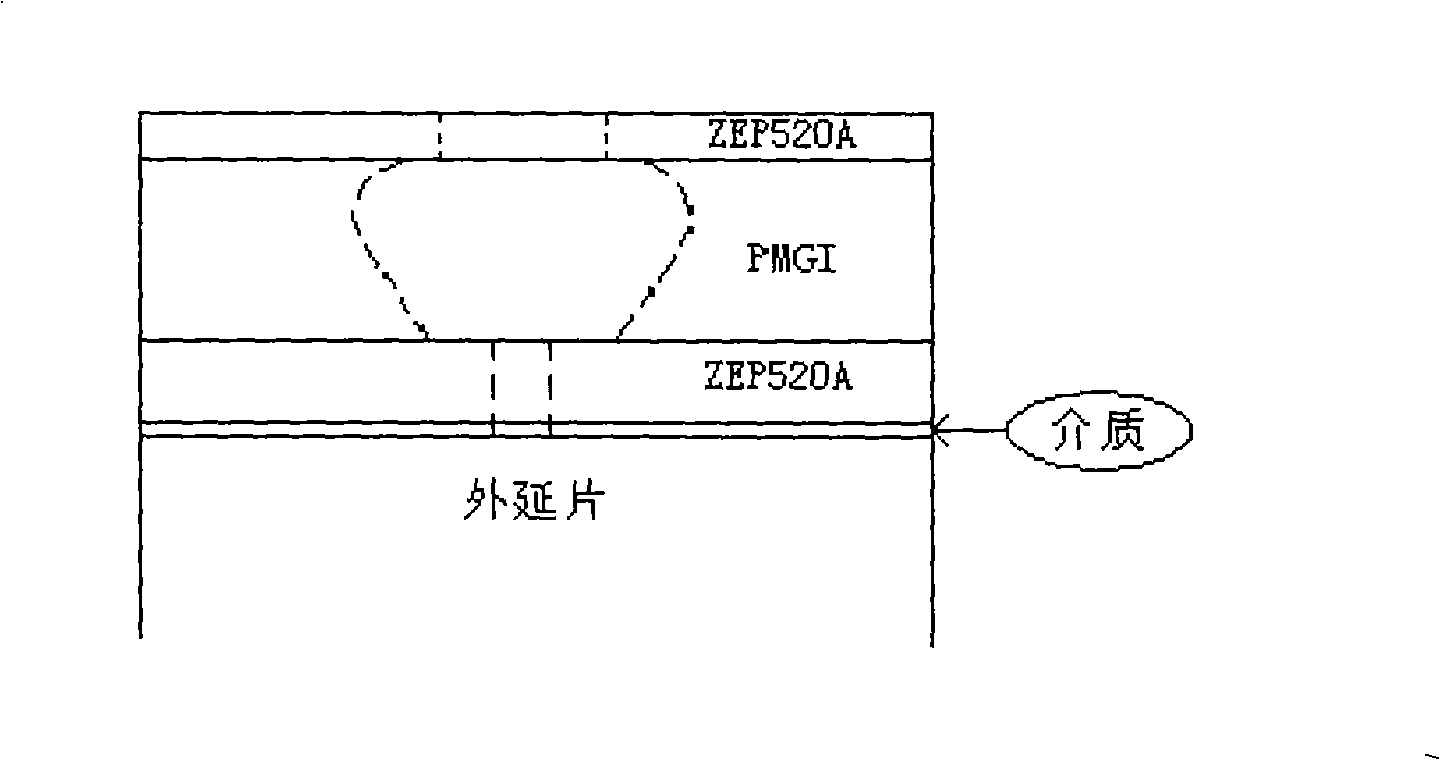 Method for preparing transistor T type nano grid